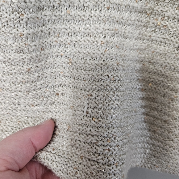 Chicos Cream Colored Long Sleeve Plus Size Sweater! - Picture 2 of 6